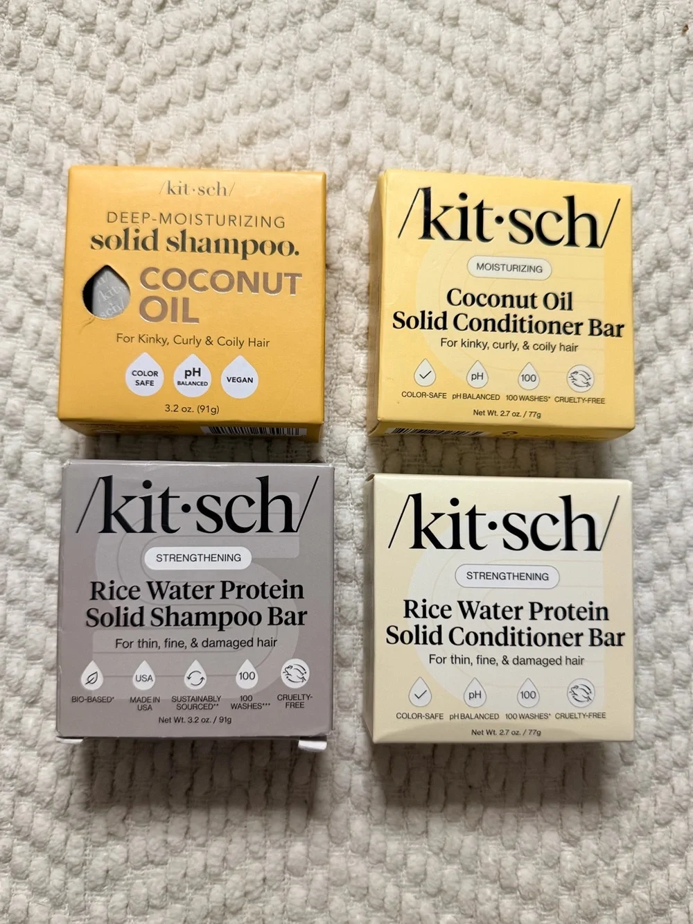 🤍New Kitsch solid shampoo and conditioner bars Bundle🤍